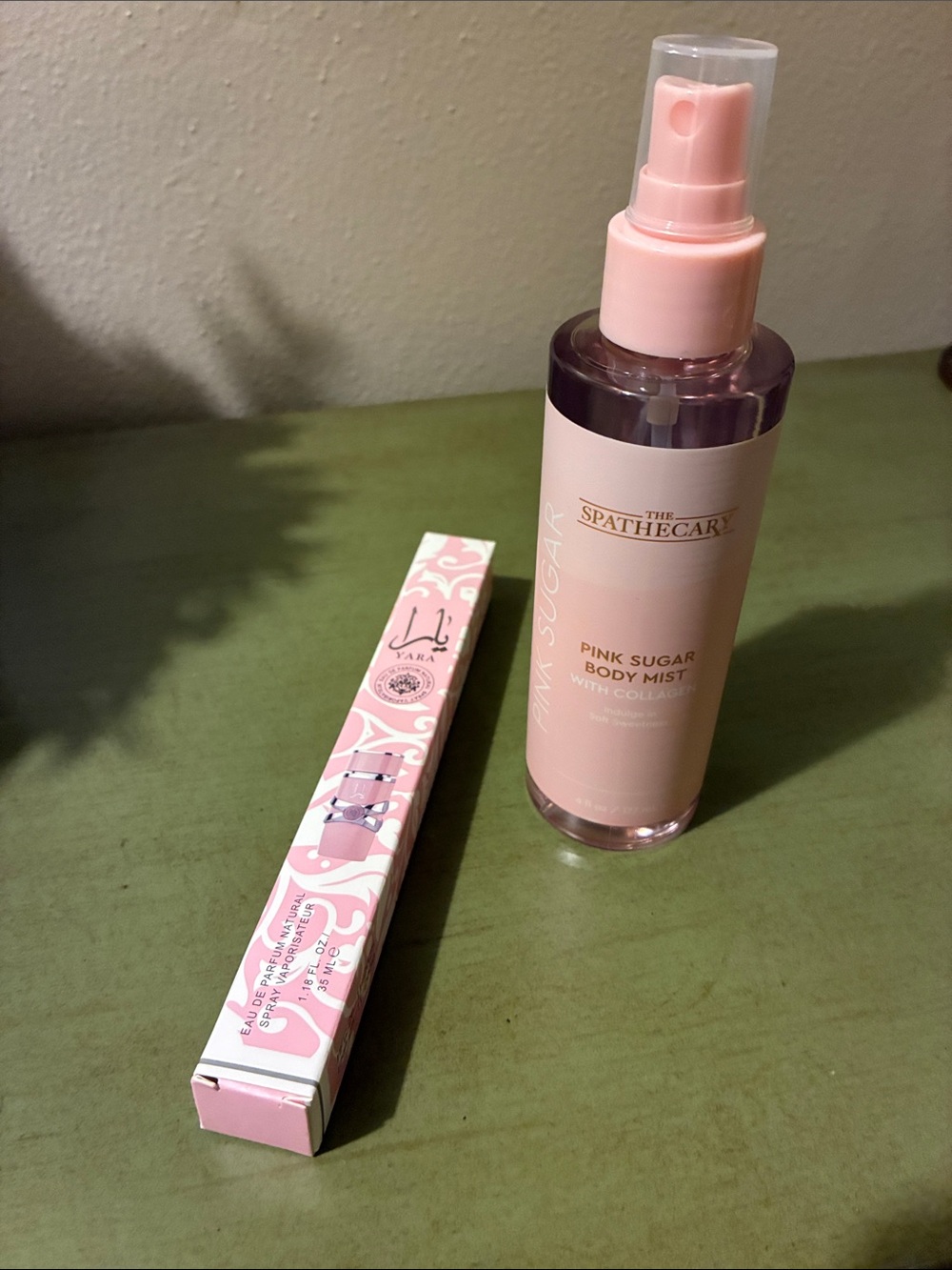 Tara Perfume Travel Spray PLUS Pink Sugar Body Mist - Pink. Never Used. NICE!